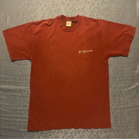 Vintage Levi Strauss Blue Jeans T Shirt Size Large - Picture 2 of 5